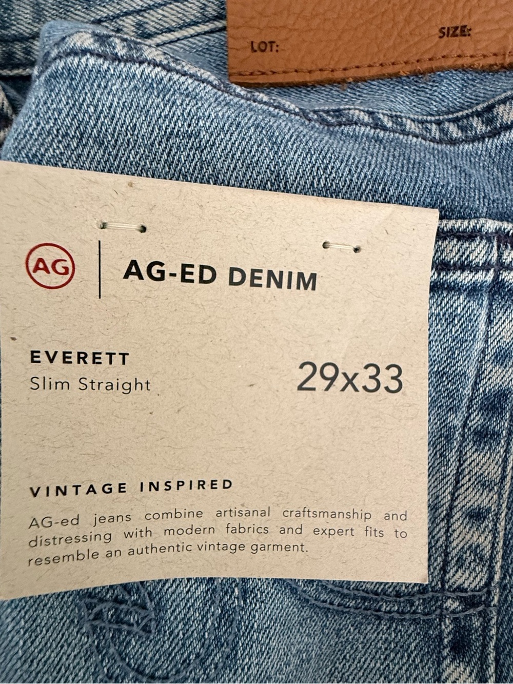Men’s AG Adriano Goldschmied Everett Slim Straight Jeans